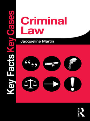 cover image of Criminal Law